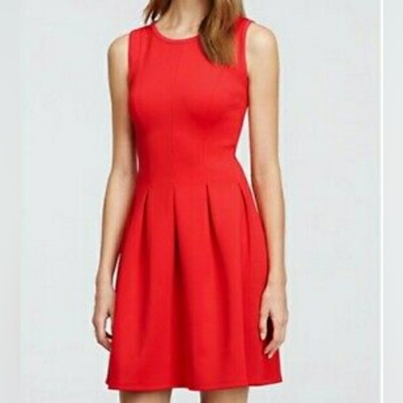 J. Crew Dresses & Skirts - J. Crew Pleated Fit and Flare Red Dress
